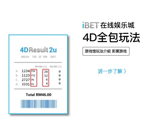 iBET彩票玩法介绍 - 4D全包-01