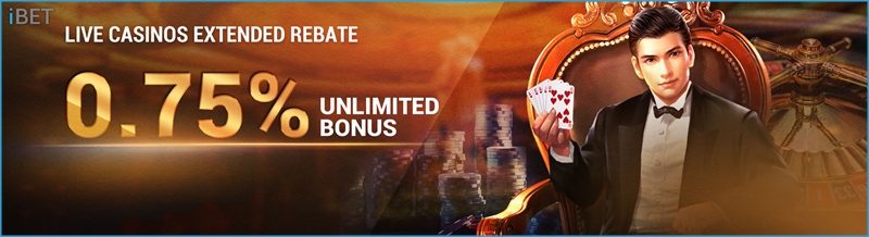 Getting i8 (iBET) Malaysia Live Casino 0.75% Rebate Bonus Getting iBET Malaysia Live Casino 0.75% Rebate Bonus