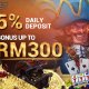 iBET 5% DAILY DEPOSIT BONUS Up to RM300