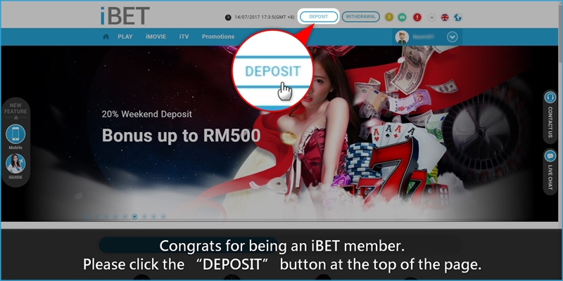 i8 (iBET) Online Casino Guides You To Get 100% Welcome Bonus iBET Online Casino Guides You To Get 100% Welcome Bonus