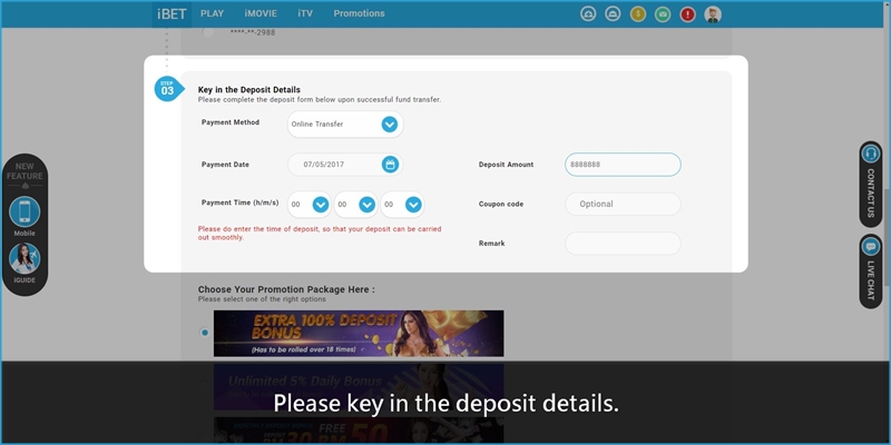 i8 (iBET) Online Casino Guides You To Get 100% Welcome Bonus iBET Online Casino Guides You To Get 100% Welcome Bonus