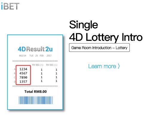 iBET Online Casino - 4D Lottery Game Intro - Single-01