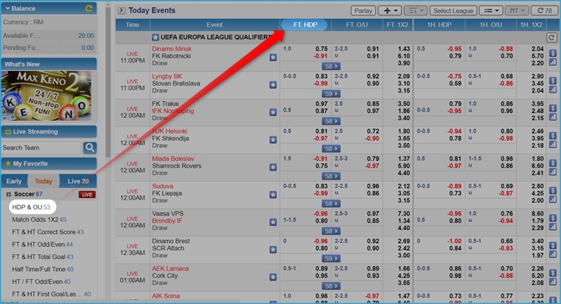 i8 (iBET) Sportsbook Game – How to Bet With Handicap HDP iBET Sportsbook Game – How to Bet With Handicap HDP