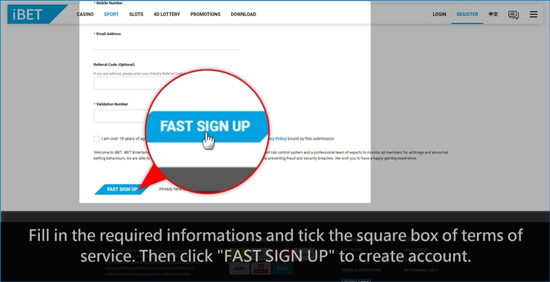 How to Make Registration in Online Betting Casino 2