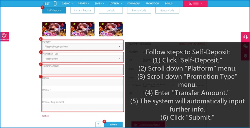 How to Use Self-Deposit to Apply Online Casino Deposit Promotion How to Use Self-Deposit to Apply Online Casino Deposit Promotion