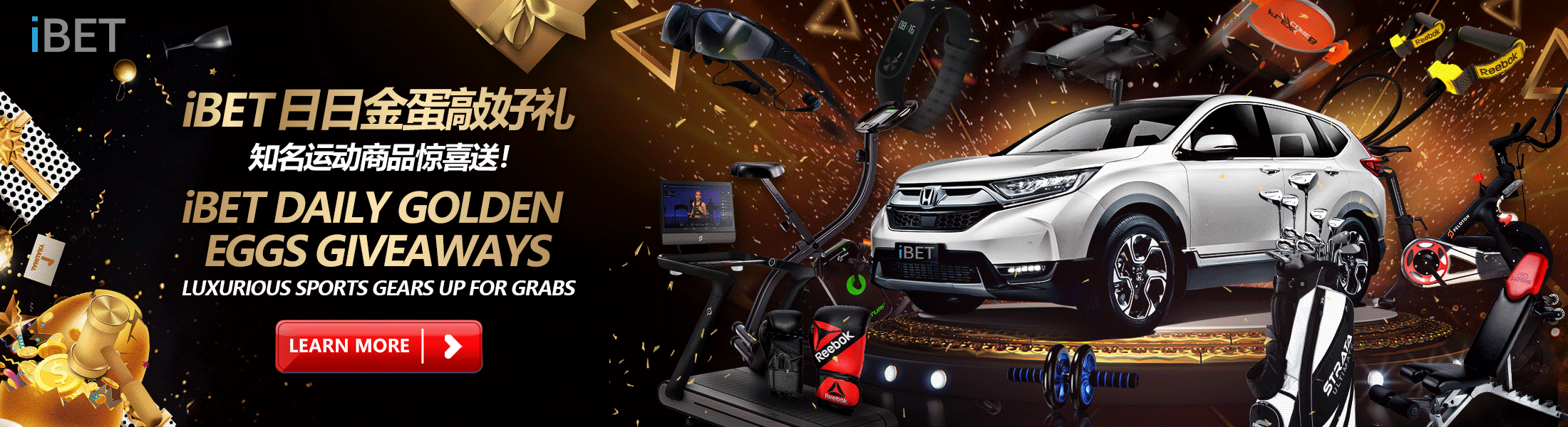 i8 (iBET) Daily Golden Eggs Giveaways Luxurious sports gears up for grabs iBET Daily Golden Eggs Giveaways Luxurious sports gears up for grabs