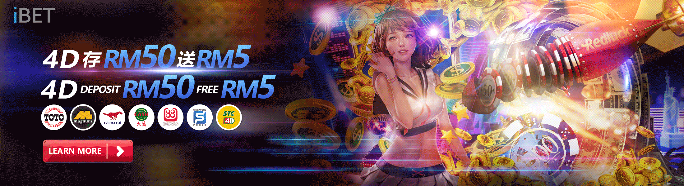 i8 (iBET) Online Casino 4D Weekly DEPOSIT BONUS RM50 FREE RM5 iBET Online Casino 4D Weekly DEPOSIT BONUS RM50 FREE RM5