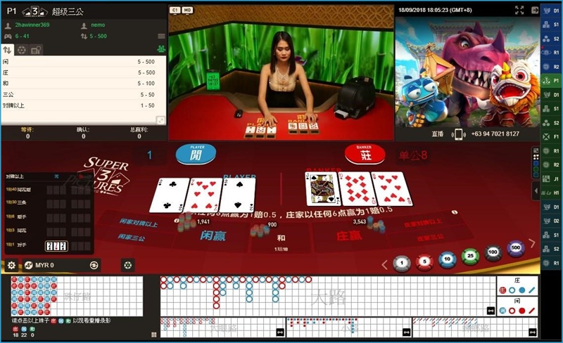 Card Game Betting Comparison of 3 Card Baccarat-1
