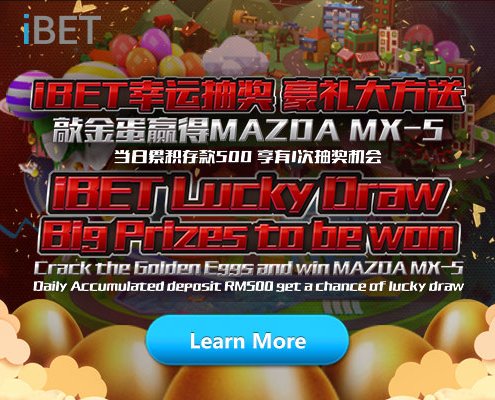 iBET Lucky Draw Crack The Golden Eggs and Win MAZDA MX-5