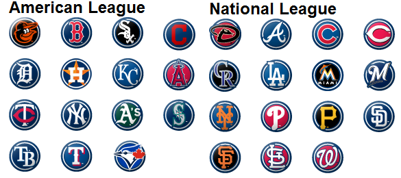 MLB teams logo MLB teams logo