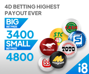 i4D 12% Welcome Deposit Bonus, Deposit RM50 Free RM6