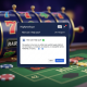 A sleek online casino interface featuring a prominent live chat support window, symbolizing trustworthy and efficient customer service on a secure gaming platform.
