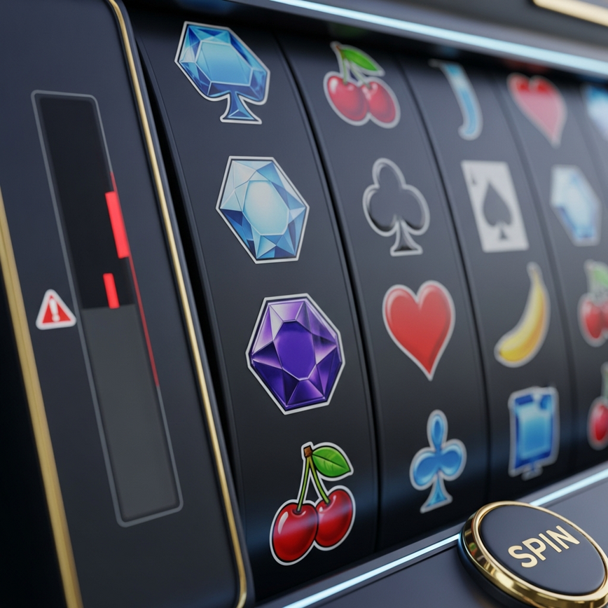 Illustrates the concept of hitting a loss limit or experiencing an extended losing streak in a slot game, signaling it's time to switch.