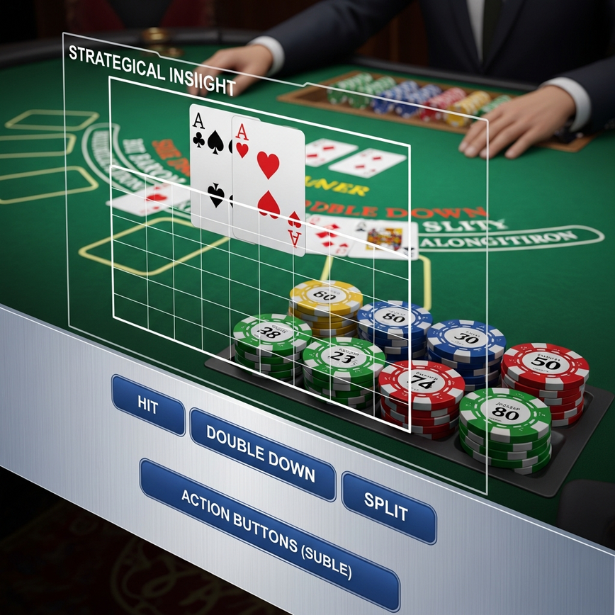 Showcases alternative, effective strategies for online blackjack success: basic strategy mastery and disciplined bankroll management.