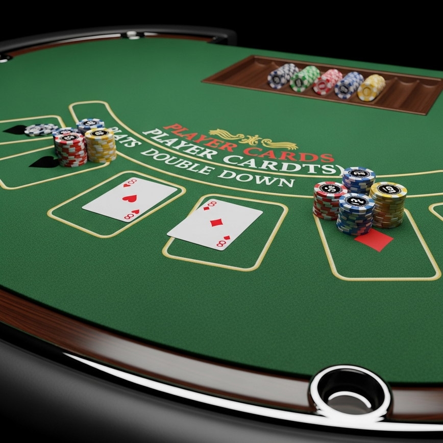 Illustrates how different rule variations, specifically 'Doubling After Splitting', impact blackjack odds and player strategy.