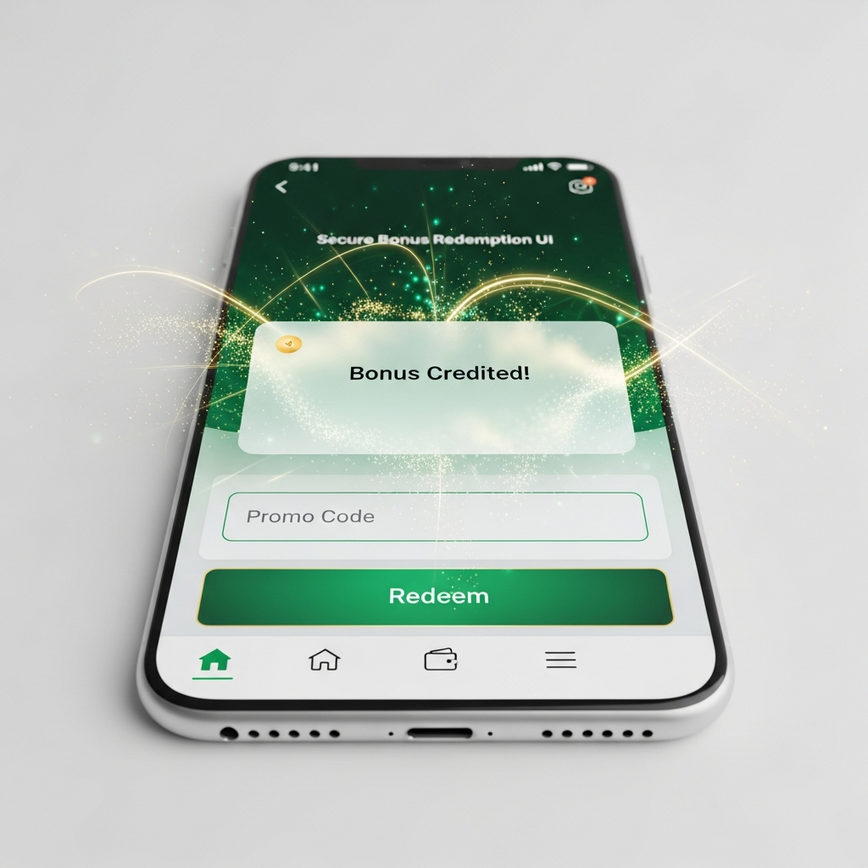 Menggambarkan proses langkah demi langkah yang selamat untuk menebus kod bonus yang sah pada platform kasino dalam talian.