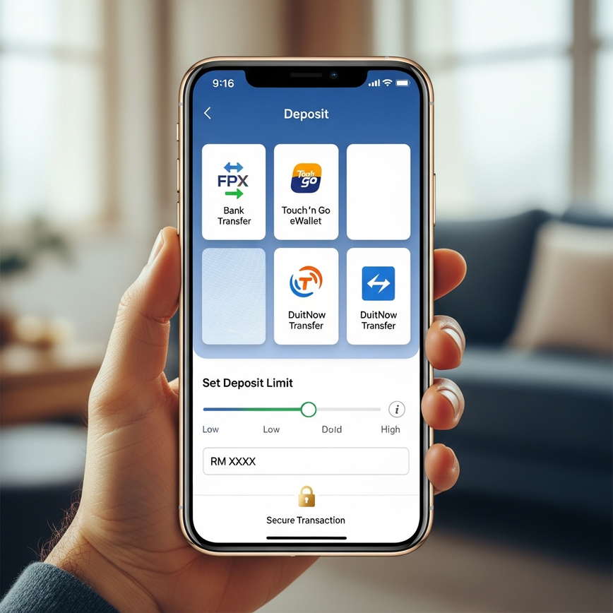 Visualizes the convenience and security of Malaysian digital payment methods for managing blackjack bankrolls, highlighting mobile integration and responsible gaming tools.