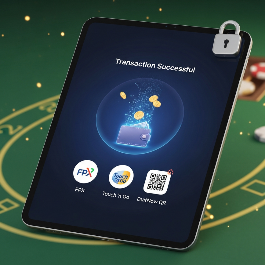 Menggambarkan kepentingan pengeluaran yang pantas dan selamat, terutamanya dengan kaedah pembayaran tempatan Malaysia, sebagai pemacu utama kepuasan pemain.