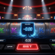 Hyper-realistic online slot machine interface showing a negative balance sinking into a vortex, symbolizing the danger of chasing losses and financial ruin in gambling.