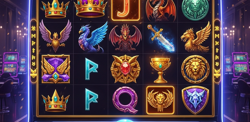 Vibrant and detailed online slot machine interface with a fantasy movie theme, showing spinning reels, glowing jackpot display, and premium casino graphics, representing licensed entertainment slots.