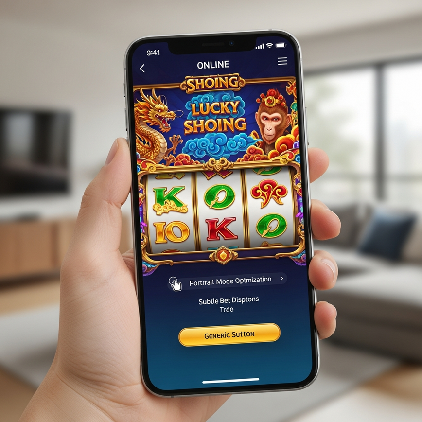 Depicts a mobile-first online slot game with a popular Asian mythology theme, appealing to Malaysian player preferences and highlighting mobile optimization.