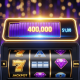 Vibrant progressive jackpot slot machine interface showing a rapidly increasing digital prize meter and blurred spinning reels with winning symbols, set against a luxurious online casino backdrop.