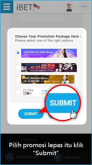 iBET Panduan Permulaan – Bagaimana Buat Deposit Melalui Telefon Bimbit