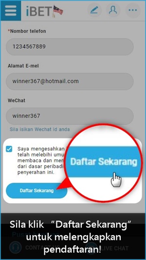 i8 (iBET) Panduan Permulaan – Bagaimana Mendaftar Melalui Telefon Bimbit iBET Panduan Permulaan – Bagaimana Mendaftar Melalui Telefon Bimbit