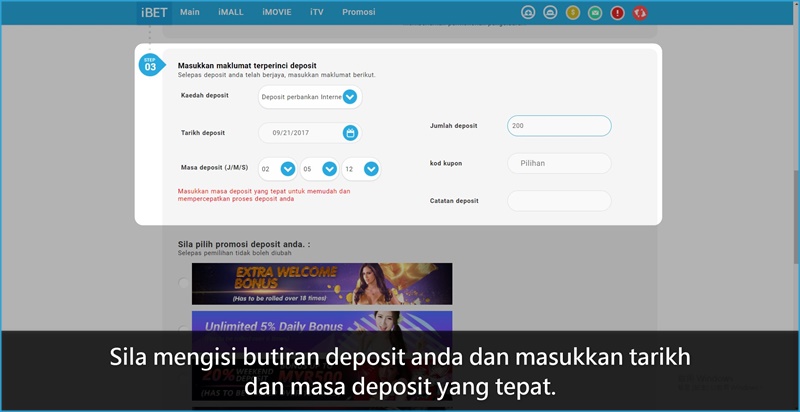 iBET Panduan Promosi – Bagaimana Mendapat 100% Bonus Sambutan