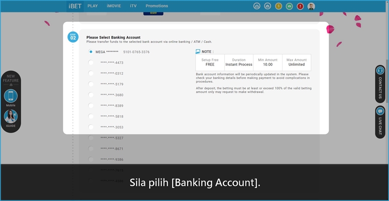 iBET Panduan Promosi – 20% Bonus Deposit Weekend
