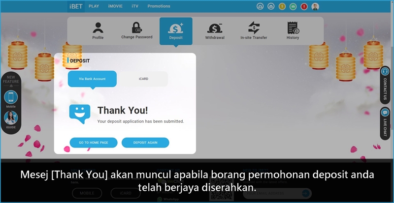 iBET Panduan Promosi – 20% Bonus Deposit Weekend