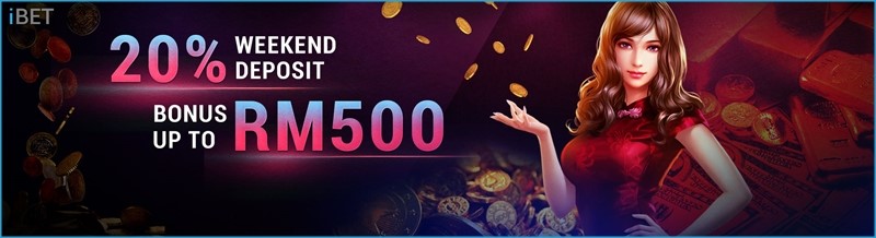 iBET Panduan Promosi – 20% Bonus Deposit Weekend
