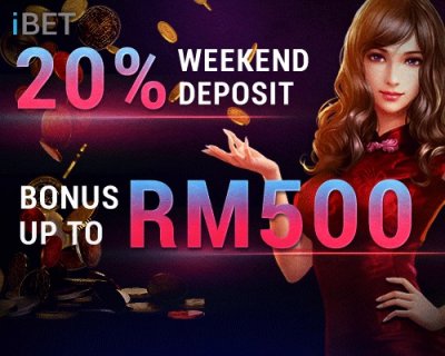 iBET Tutorial Promosi – 20% Bonus Deposit Weekend