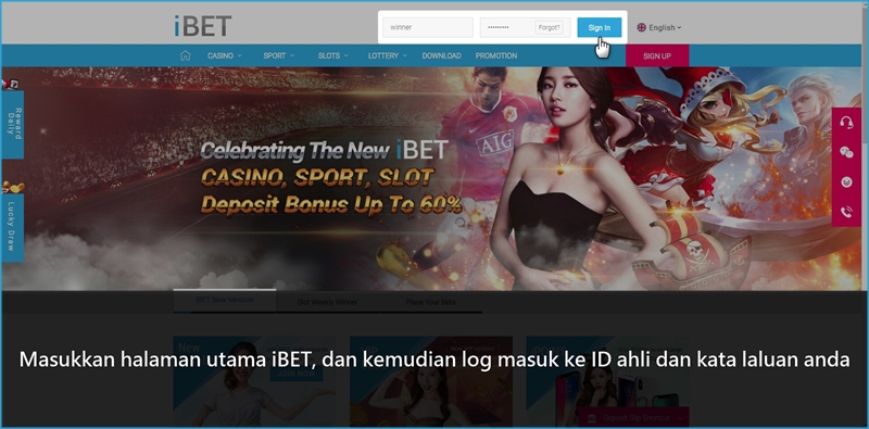 PANDUAN PERMULAAN IBET – DEPOSIT LAYAN DIRI