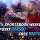 iBET Online Casino 20% Sportsbook Weekend Deposit RM500 FREE RM100