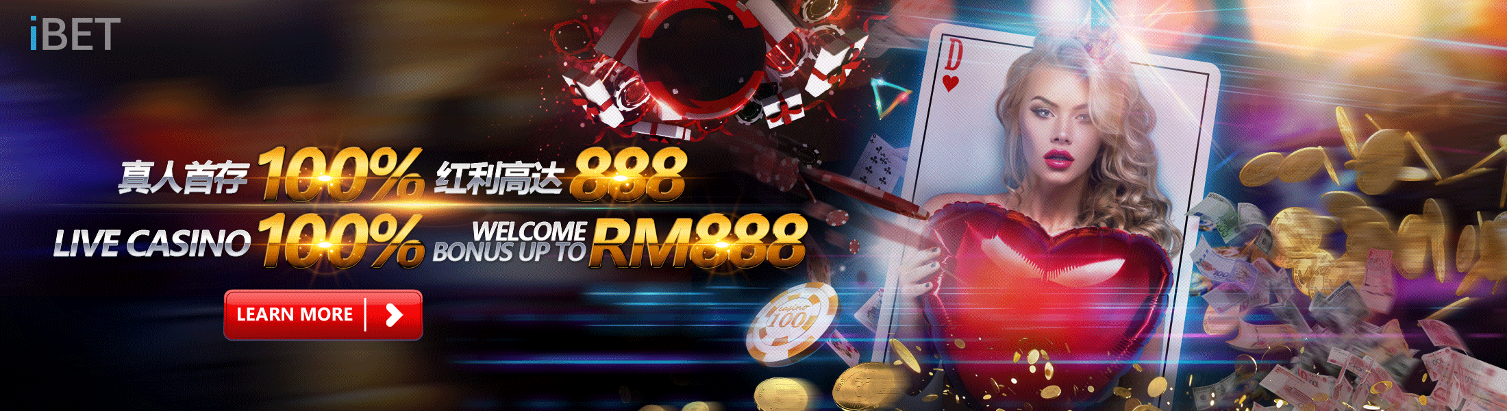 iBET Online Casino - Live Casino 100% Welcome Bonus