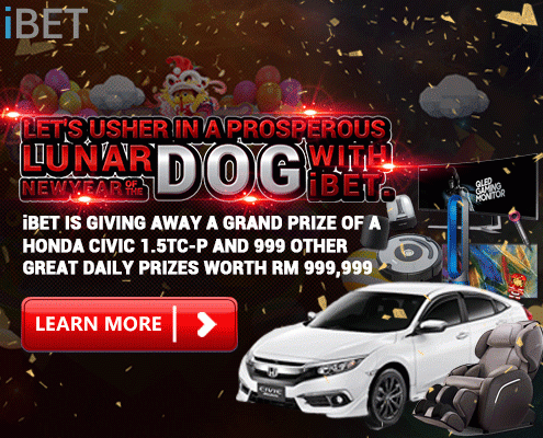 iBET Online Casino - Lunar New Year Of The Dog Lucky draw